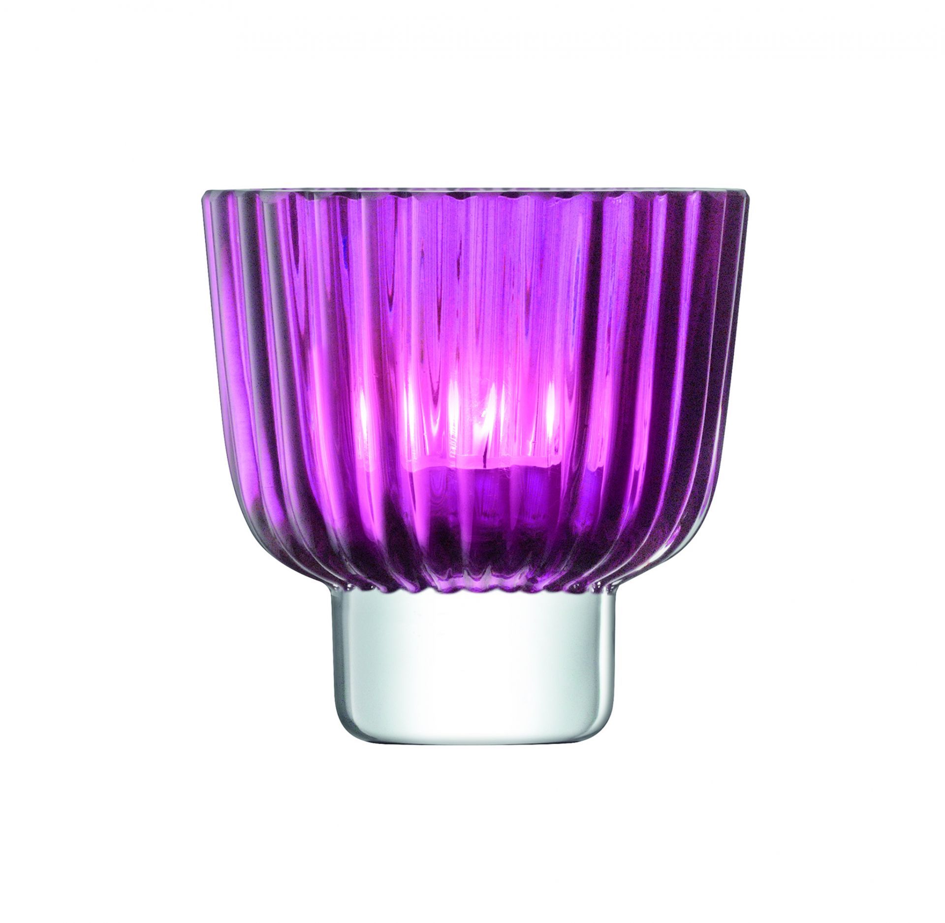 Carved Purple Tea Light Holder Richard Grafton Interiors