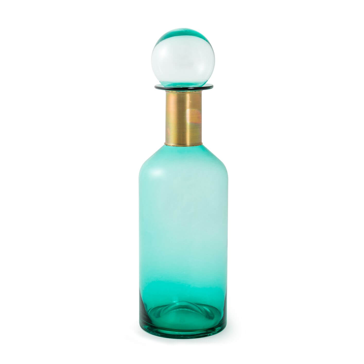 Teal Glass Bottle Set Richard Grafton Interiors