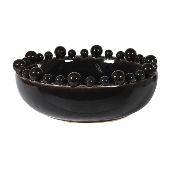 Black Bobble Decorative Bowl Richard Grafton Interiors